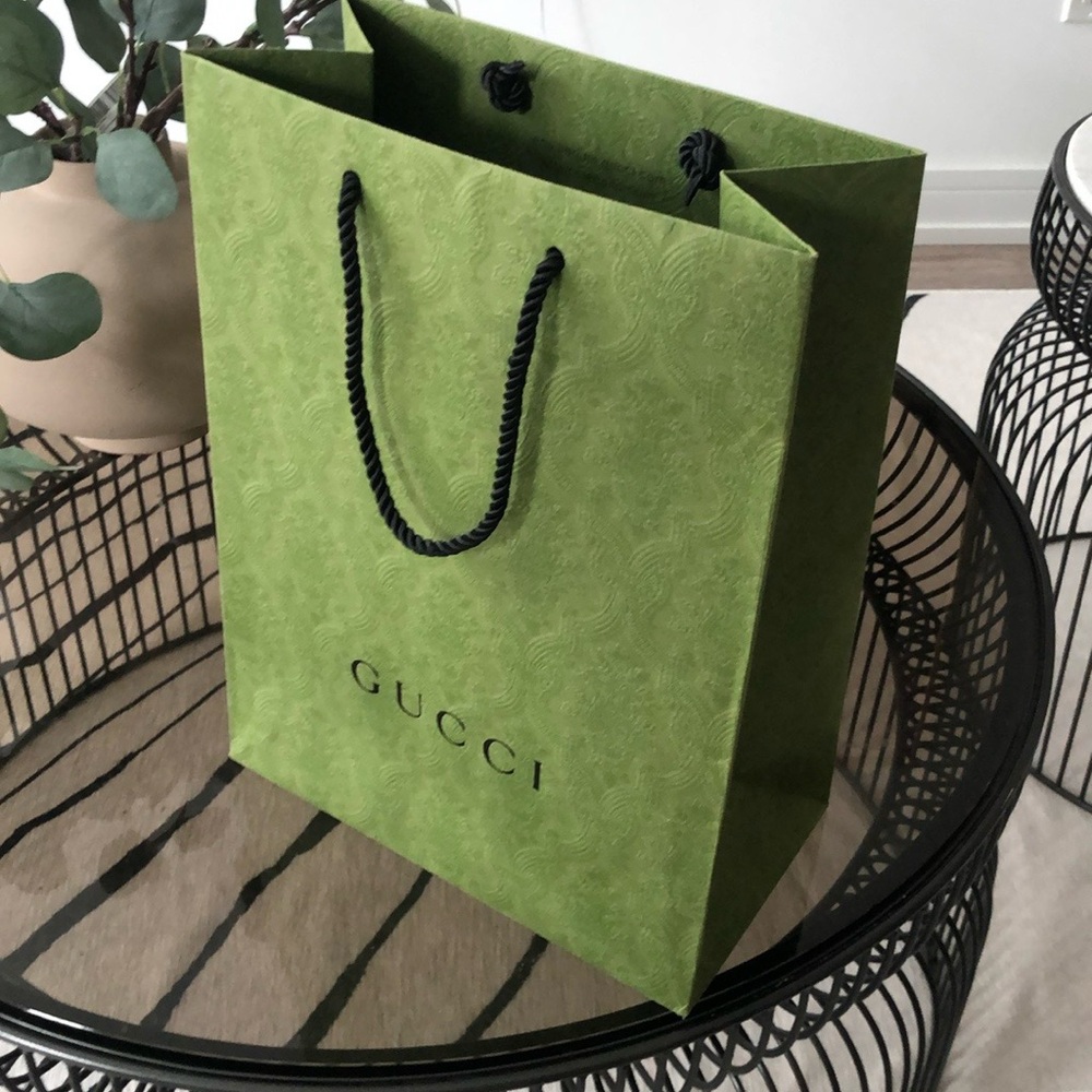 Gucci Green Gift Bag